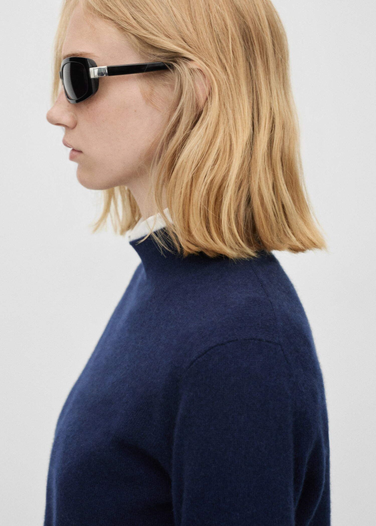 Pullover mit halbhohem Kragen aus 100 % Kaschmir - Damen | MANGO Österreich | Mango EU