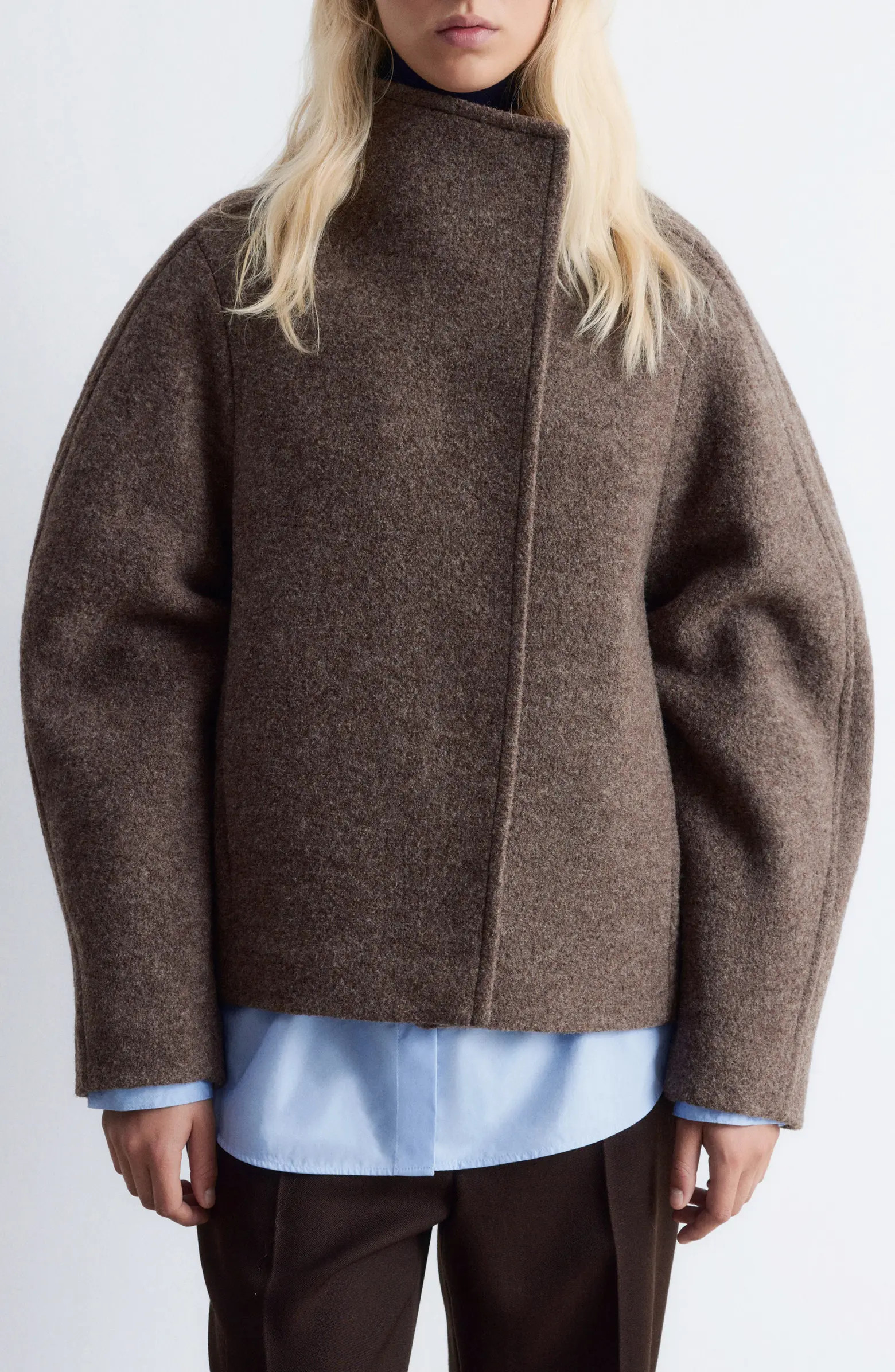 Asymmetric Oversize Wool Jacket | Nordstrom