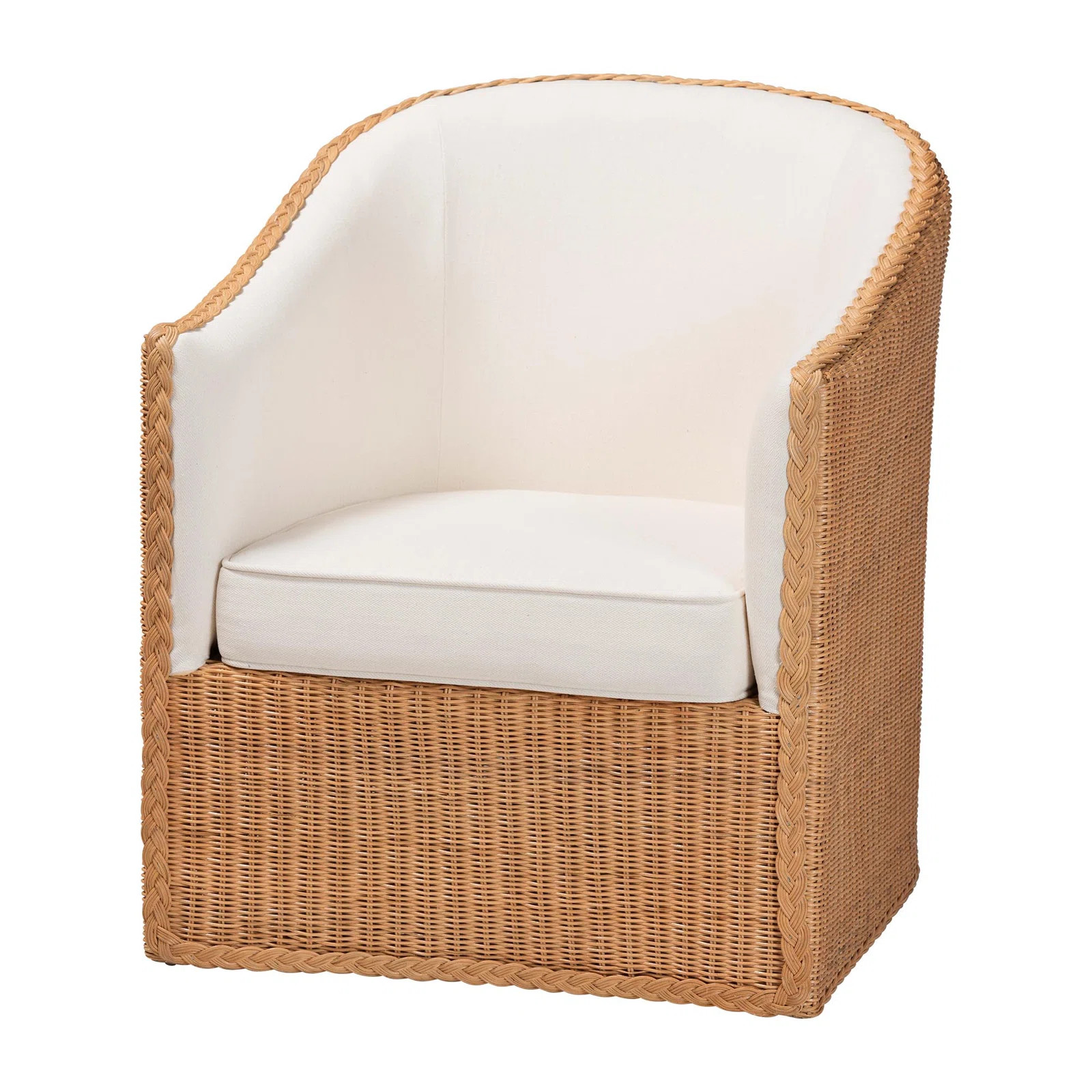 Wholesale Interiors Bali & Pari Tessa Bohemian Light Honey Rattan Arm Chair | Wayfair | Wayfair North America