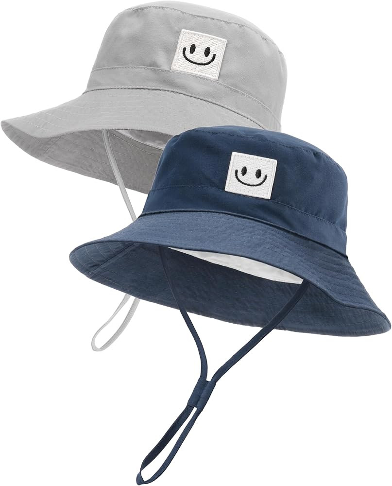 FURTALK Baby Sun Hat Smile Face Toddler Boys Girls Bucket Hat 0-5 Years Kids UPF 50+ Sun Protecti... | Amazon (US)