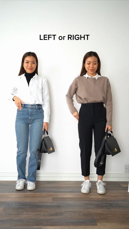 2 business casual outfits for winter 🤎 petite friendly

Abercrombie jeans straight jeans Express pants work pants straight pants work outfits work Fashion 

#LTKunder100 #LTKworkwear #LTKsalealert