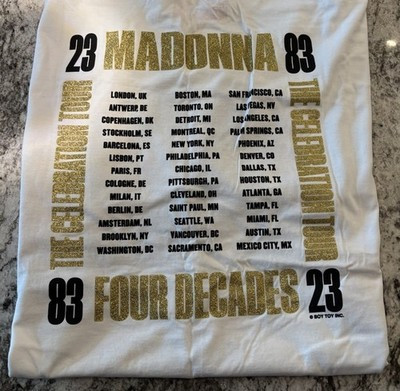 Madonna The Celebration Tour Concert - Double Sided Official T-Shirt, Adult XL | eBay | eBay US
