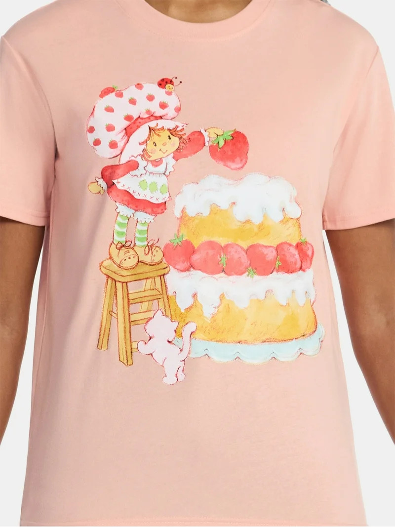 Strawberry Shortcake Women's Graphic Tee with Short Sleeves, Sizes XXS-XXL | Walmart (US)