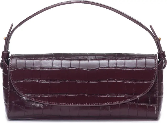 Mini Sabrina Croc Embossed Leather Top Handle Bag | Nordstrom