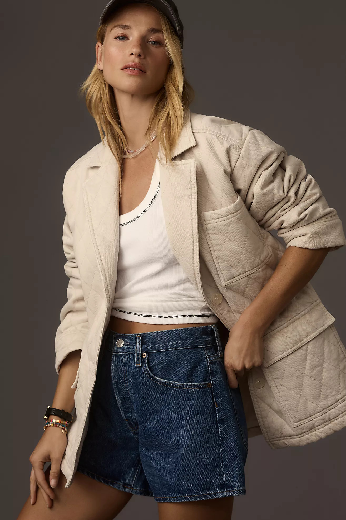 Young Fabulous & Broke Walker Quilted Shacket | Anthropologie (US)