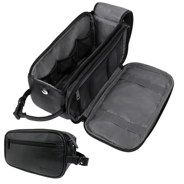 PAVILIA Toiletry Bag for Men, Travel Essentials Shaving Dopp Kit, Mens Travel Bag Toiletries Orga... | Walmart (US)