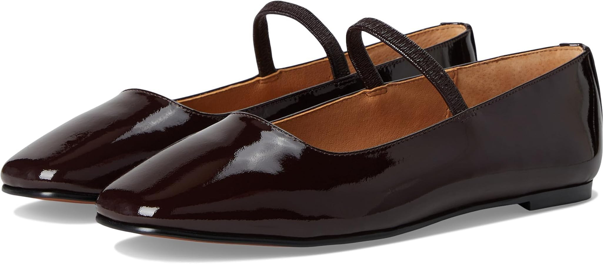 Madewell Women's Greta Patent Mary Jane Flats | Amazon (US)