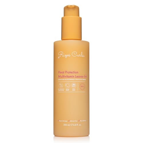 Rizos Curls Multivitamin Leave-In Heat Protection Up to 450°F – Strengthen, Repair & Add Shine to Straight, Wavy, Curly, Coily Hair Types 1a–4c – Sulfate & Paraben Free | Amazon (US)