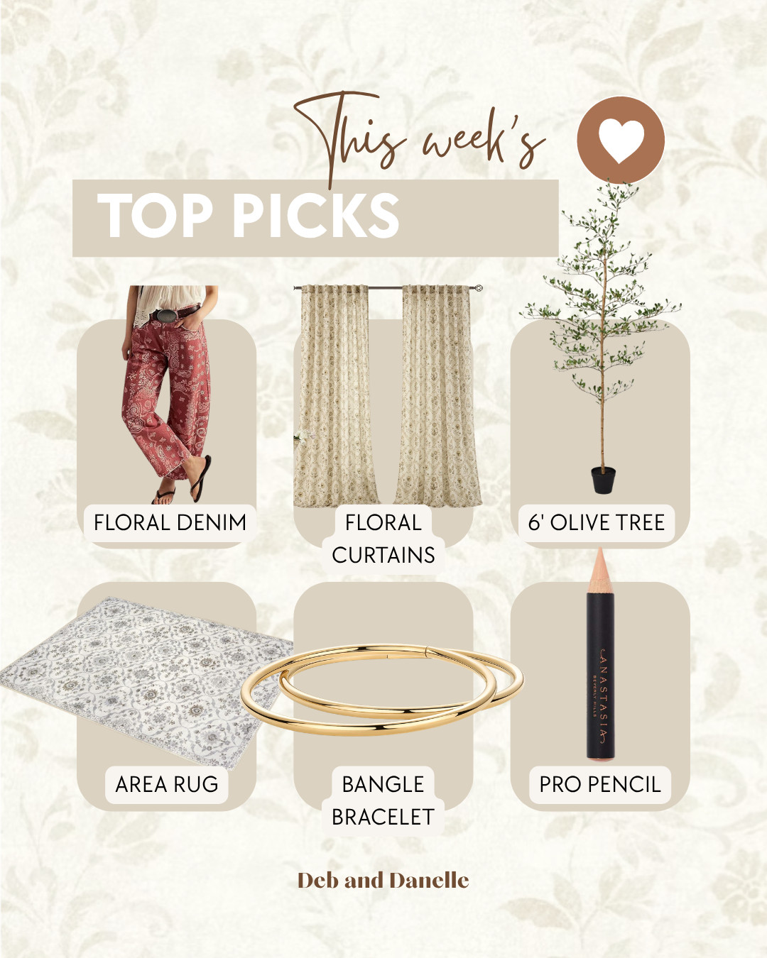 This week's most-loved items from @Amazon include my floral denim pants, our new floral curtains, and our new 6' olive tree.  

 #LTKSeasonal #LTKHome #LTKMidsize
