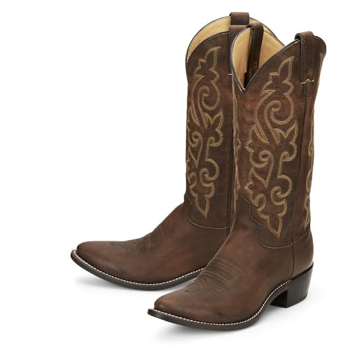 Justin Buck 13" Cowboy Boots for Men, Full-Grain Leather, Bay Apache - 7.5EE | Amazon (US)
