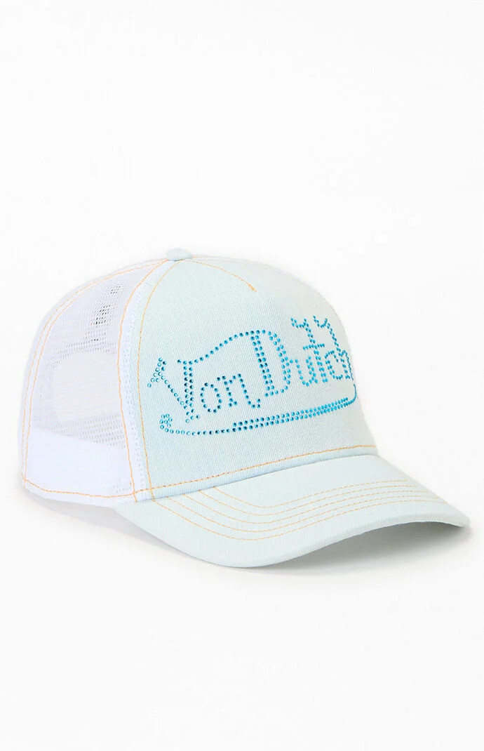 Von Dutch Bling Trucker Hat in Blue | PacSun