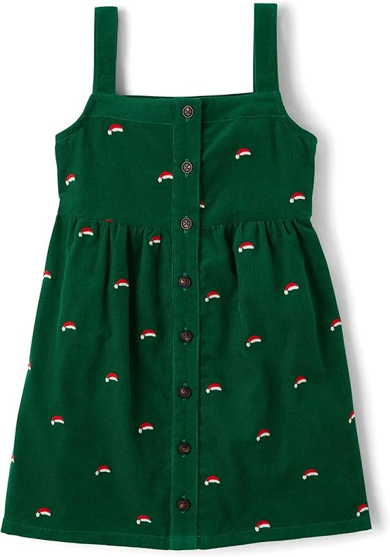 Gymboree,and Toddler Embroidered Sleeveless Skirtall Jumpers,Green Reindeer,12-18 Months | Amazon (US)