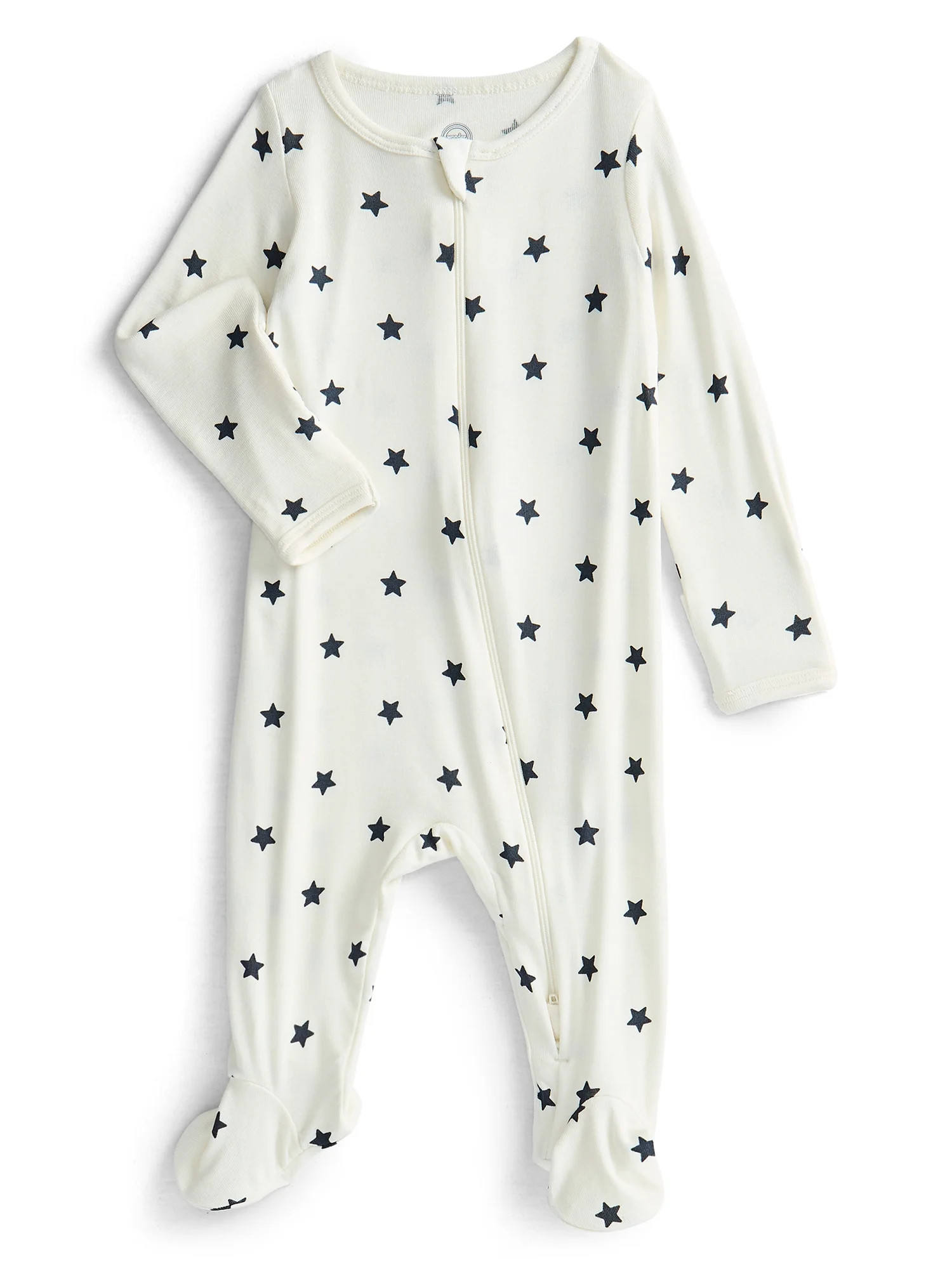 Wonder So Soft Modal by Wonder Nation Gender Neutral Two-Way Zipper Footed Sleep N Play Pajamas, ... | Walmart (US)