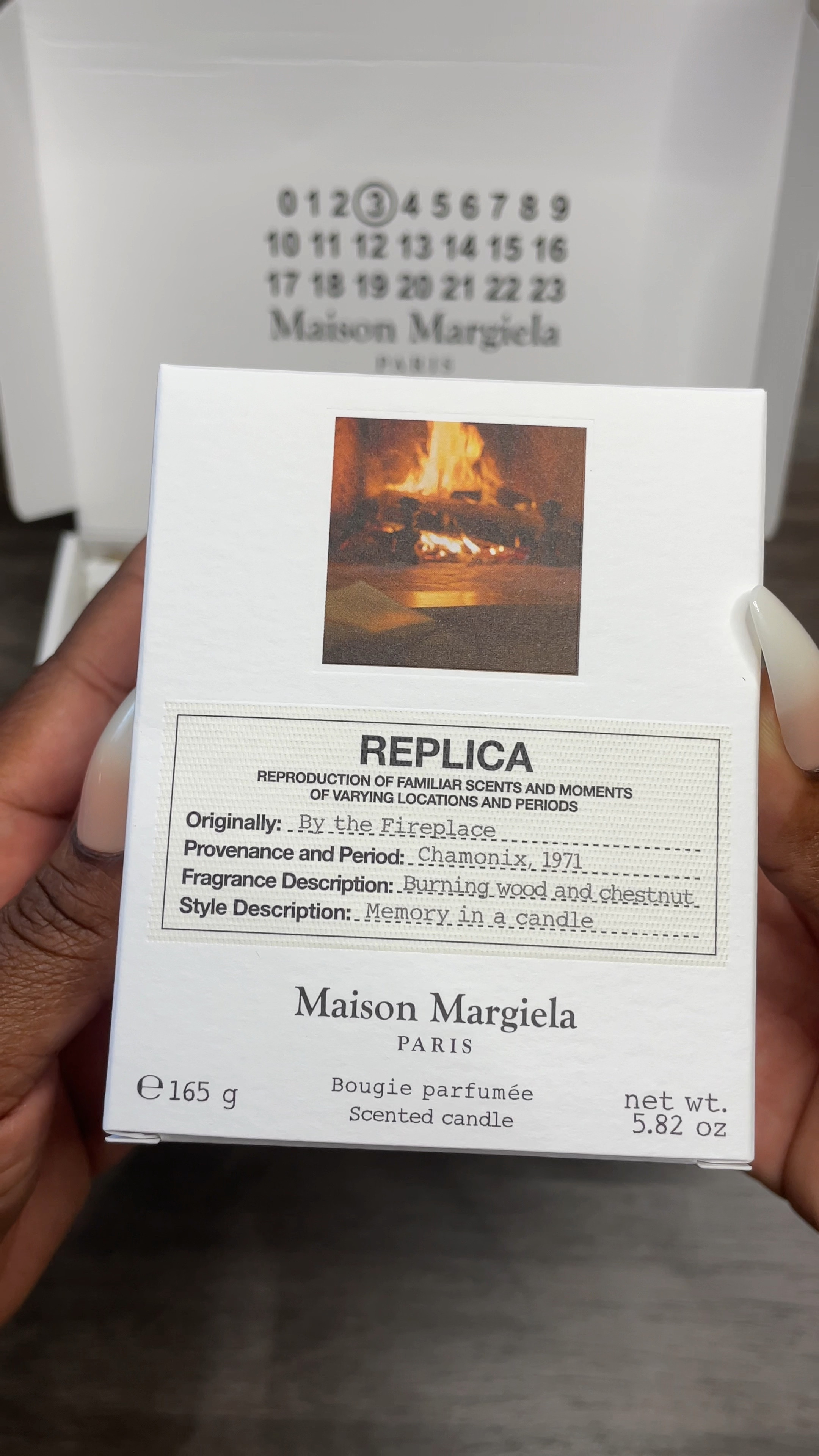Maison Margelia Fragrances for your home with the Replica By The Fireplace Candle. Explore Comfort At Home With This Sweet Woody Addictive Warm Fragrance 

● Top notes:
○ Chestnuts grilling in the chimney
○ Chestnut accord
○ Red berries
● Middle notes:
○ Smoky wood
○ Clove oil
○ Cashmeran

#LTKhome #LTKHoliday #LTKGiftGuide