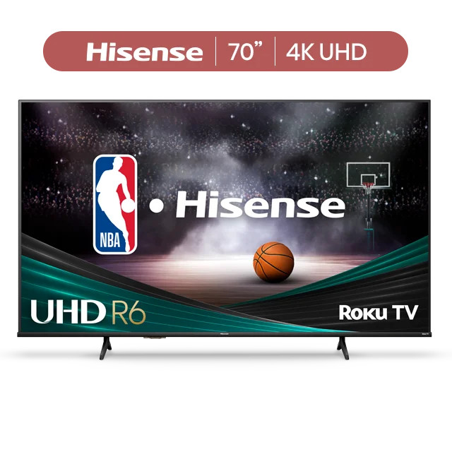 Hisense 70" Class 4K UHD LED LCD Roku Smart TV HDR R6 Series 70R6E4 | Walmart (US)