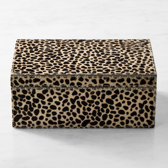 Cheetah Printed Hide Box | Williams-Sonoma