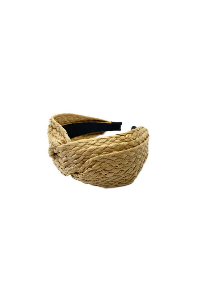 Twisted Raffia Headband - Natural | Shop BURU