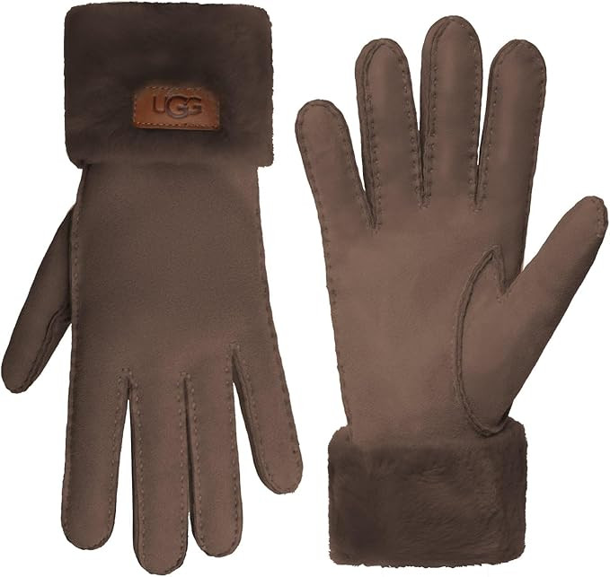 UGG womens Turn Cuff Water Resistant Sheepskin Gloves | Amazon (US)