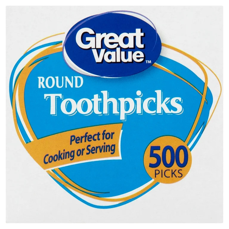 Great Value Round Toothpicks, 500 count | Walmart (US)