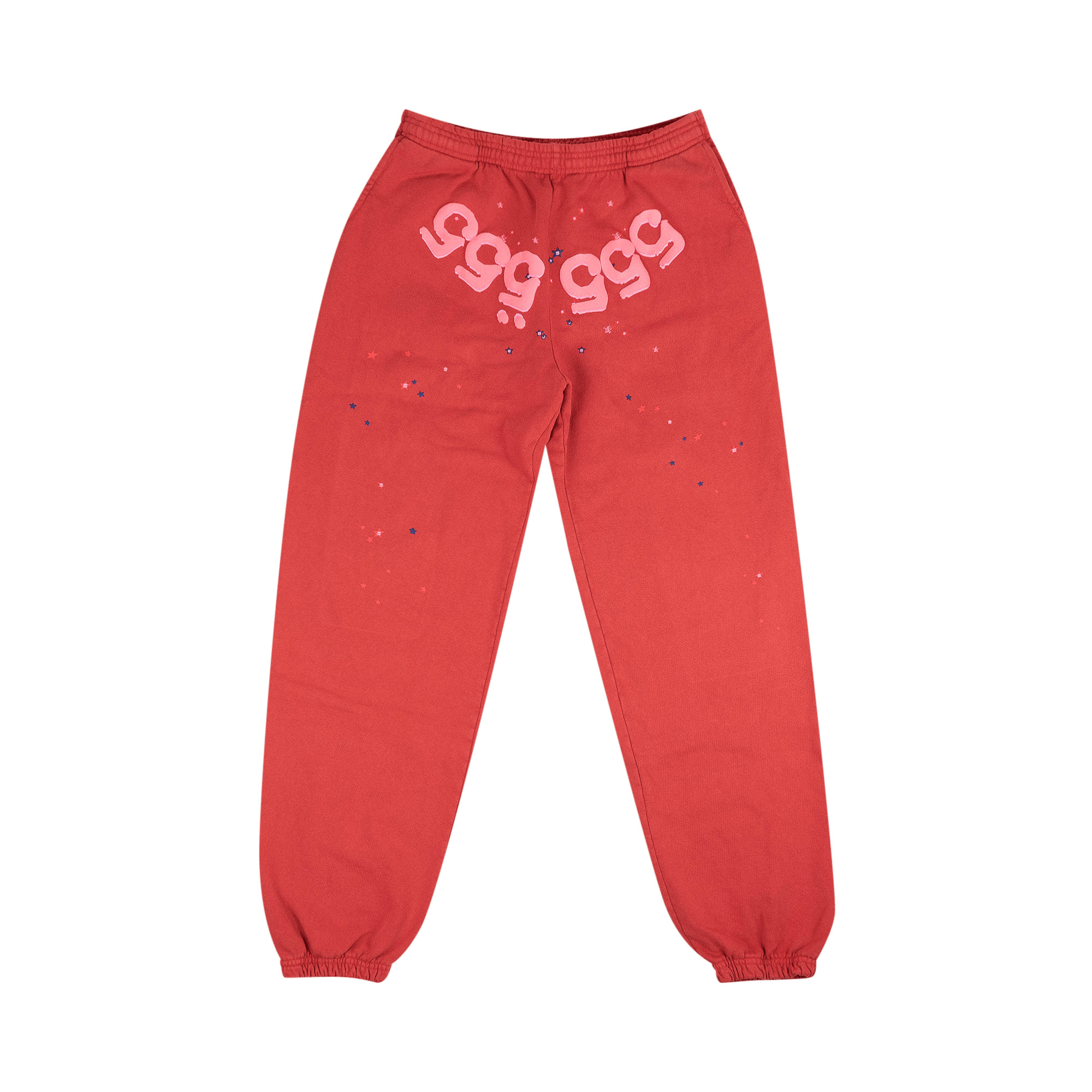 Sp5der Number 555 Sweatpants 'Red' | GOAT