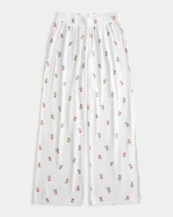 Women's Cozy Wide-Leg Pajama Pants | Women's Bottoms | HollisterCo.com | Hollister (US)