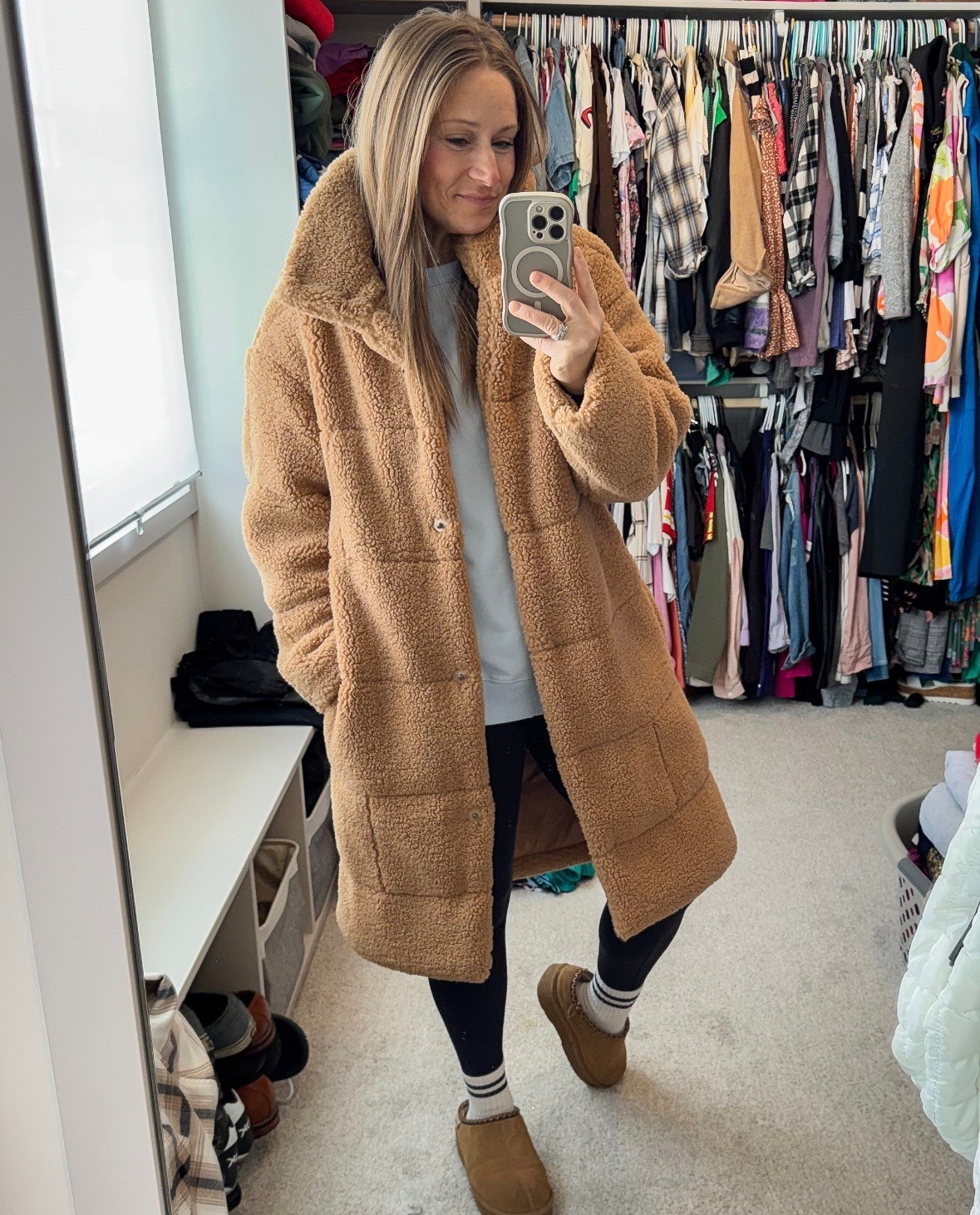 My newest obsession 😍 in love with this teddy coat!! Snag it on sale! In my true size small. 

#LTKSaleAlert
