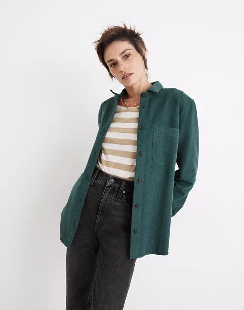 Flannel Oversized Ex-Boyfriend Swing Shirt | Madewell