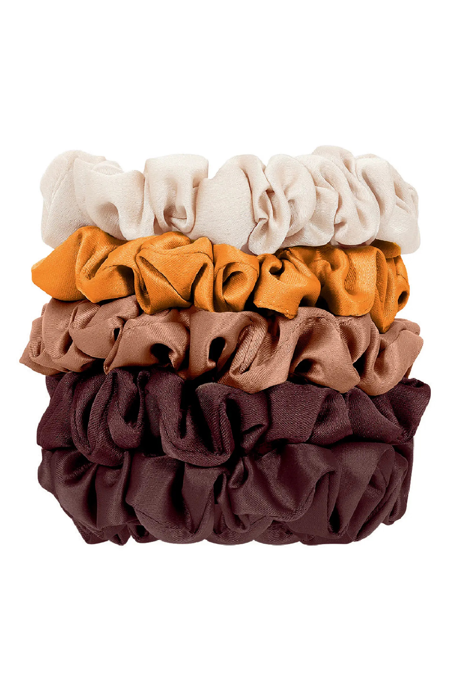5-Pack Assorted Petite Satin Scrunchies | Nordstrom