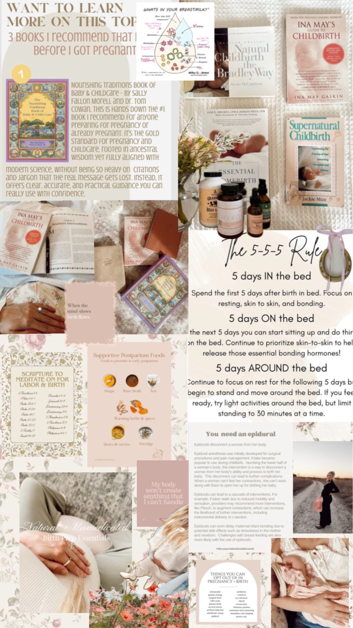 all my birth prep essentials 💓 — books I read + things I had on hand during birth + after for a beautiful postpartum experience 🌷

#LTKmomlife #LTKBump #LTKBaby