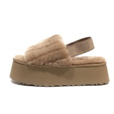 UGG DISCO SHERPA CORDUROY PLATFORM SLIDE -CHESTNUT SHEEPSKIN -WOMEN US 9 -NEW  | eBay | eBay US