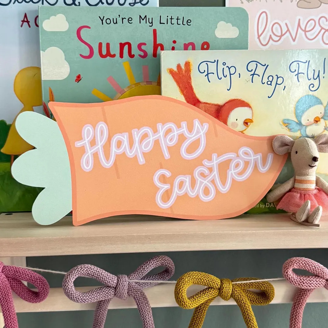 Happy Easter Flag Pennant Printable, Easter Photo Prop, Easter Party Decor, Easter Basket Stuffer... | Etsy (US)
