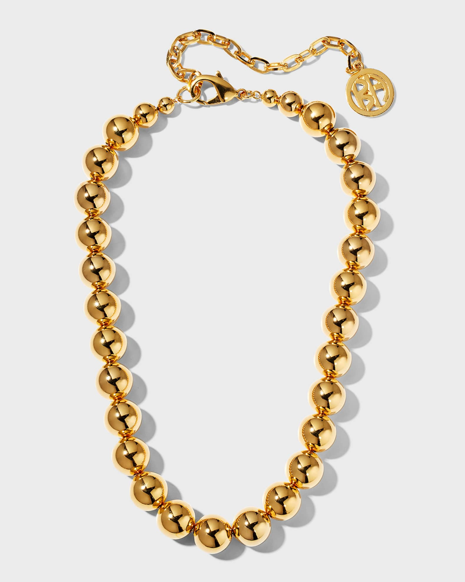 Gold-Pearl Bead Necklace | Neiman Marcus