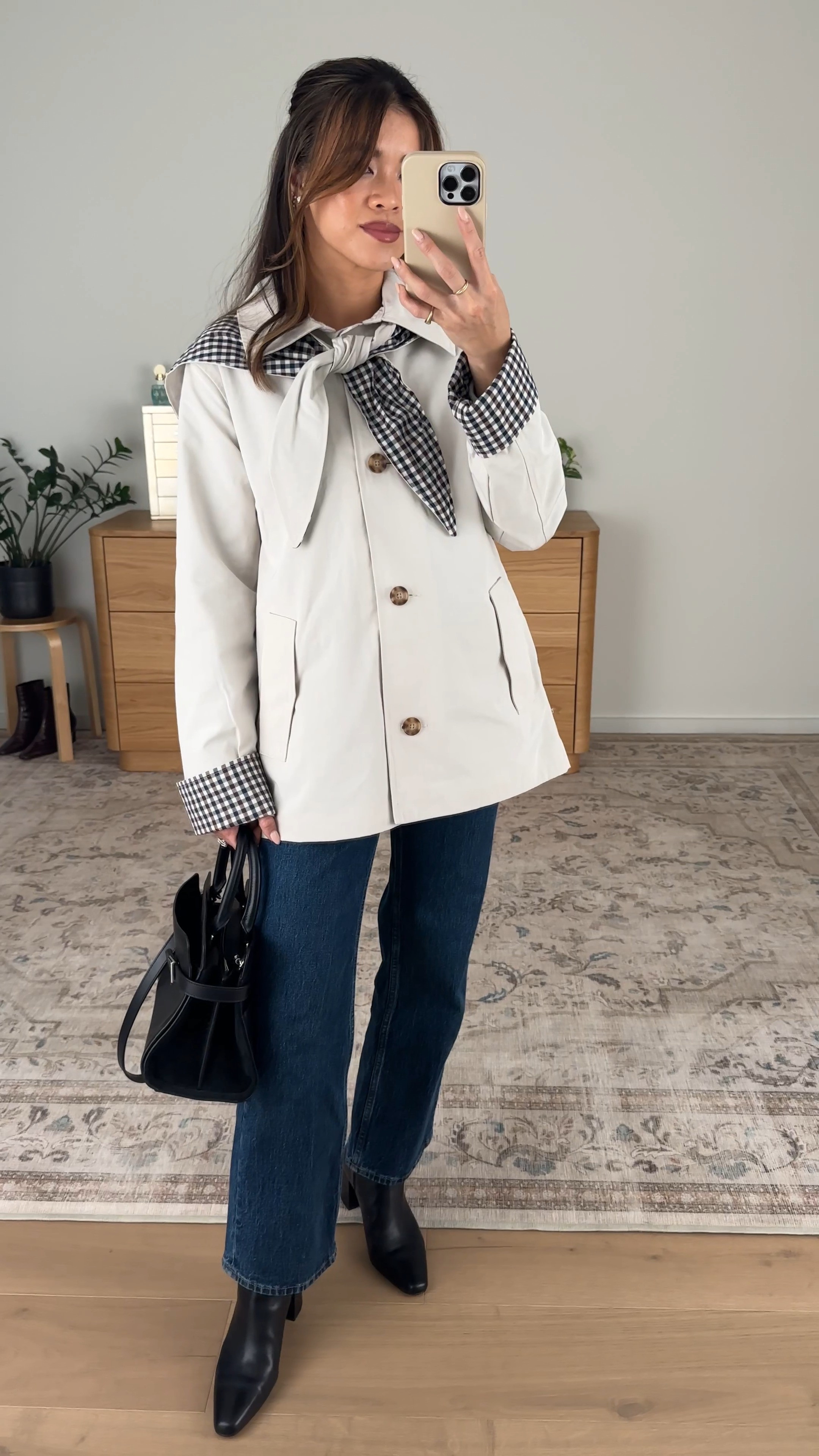 Fall outfit inspo. Wearing all @abercrombie!

Sizing info:
• Abercrombie Removable Scarf Gingham Trench Coat (Size XS in Cream)
• Abercrombie High Rise 90s Relaxed Jeans (Size 23 Extra short in Dark Wash)

Fall Abercrombie new arrivals, Abercrombie sweaters, Abercrombie petite pants, Abercrombie petite denim, Abercrombie fall jackets, Abercrombie petite coats, Petite style, petite fashion, mom outfit, mom style, petite pants, petite outfit ideas, petite outfits, best pants for petite, petite denim, vacation outfits, fall outfits, fall style, fall trends, fall looks fall outfit ideas, Abercrombie try on, fall boots, fall denim, fall lookbook, fall outfits

#LTKootd #LTKSeasonal #LTKPetite