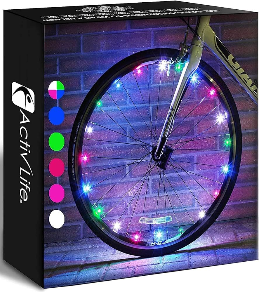 Activ Life 2-Tire Pack LED Bike Wheel Lights with Batteries Included! Get 100% Brighter and Visib... | Amazon (US)