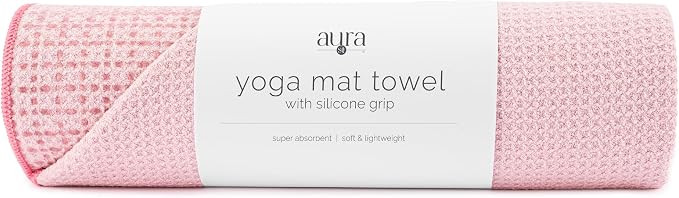 S&T INC. Yoga Mat Towel with Non-Slip Grip, Enhanced Silicone Grip, Soft and Absorbent for Gym, P... | Amazon (US)
