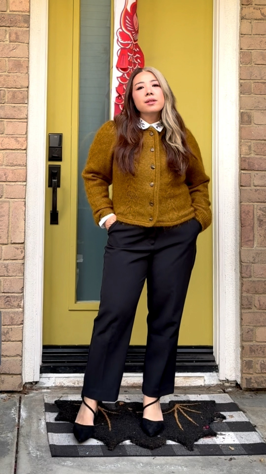 Cardigan: SÉZANE
I followed the size chart and it was true to size! Really soft

Shirt: Midnight Hour
I sized down one size and it fits snug. Comfy material

Pants: Express
True to size, stretchy; I got it in petite sizing. I wear an 8 and it’s perfect I also have a 10 for a more relaxed look.

Shoes: Shein
Also true to size I wear 6.5 and got a 37

#LTKPetite #LTKMidsize #LTKWorkwear