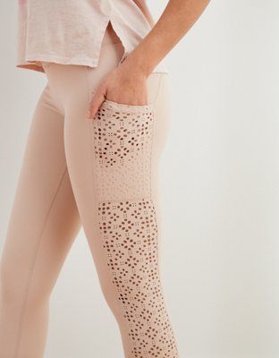 Aerie Move Lasercut High Waisted 7/8 Legging | American Eagle Outfitters (US & CA)