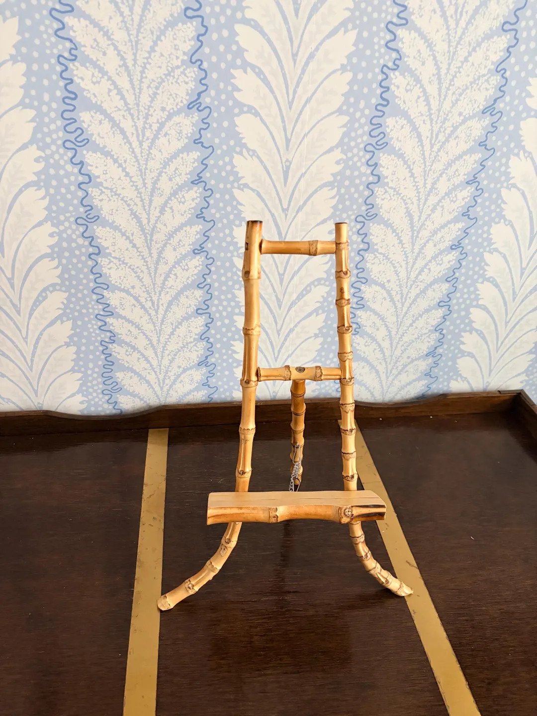 Bamboo Display Stand | Chinoiserie Easel Stand | Framed Art & Plate Holder | Classic Coastal Deco... | Etsy (US)