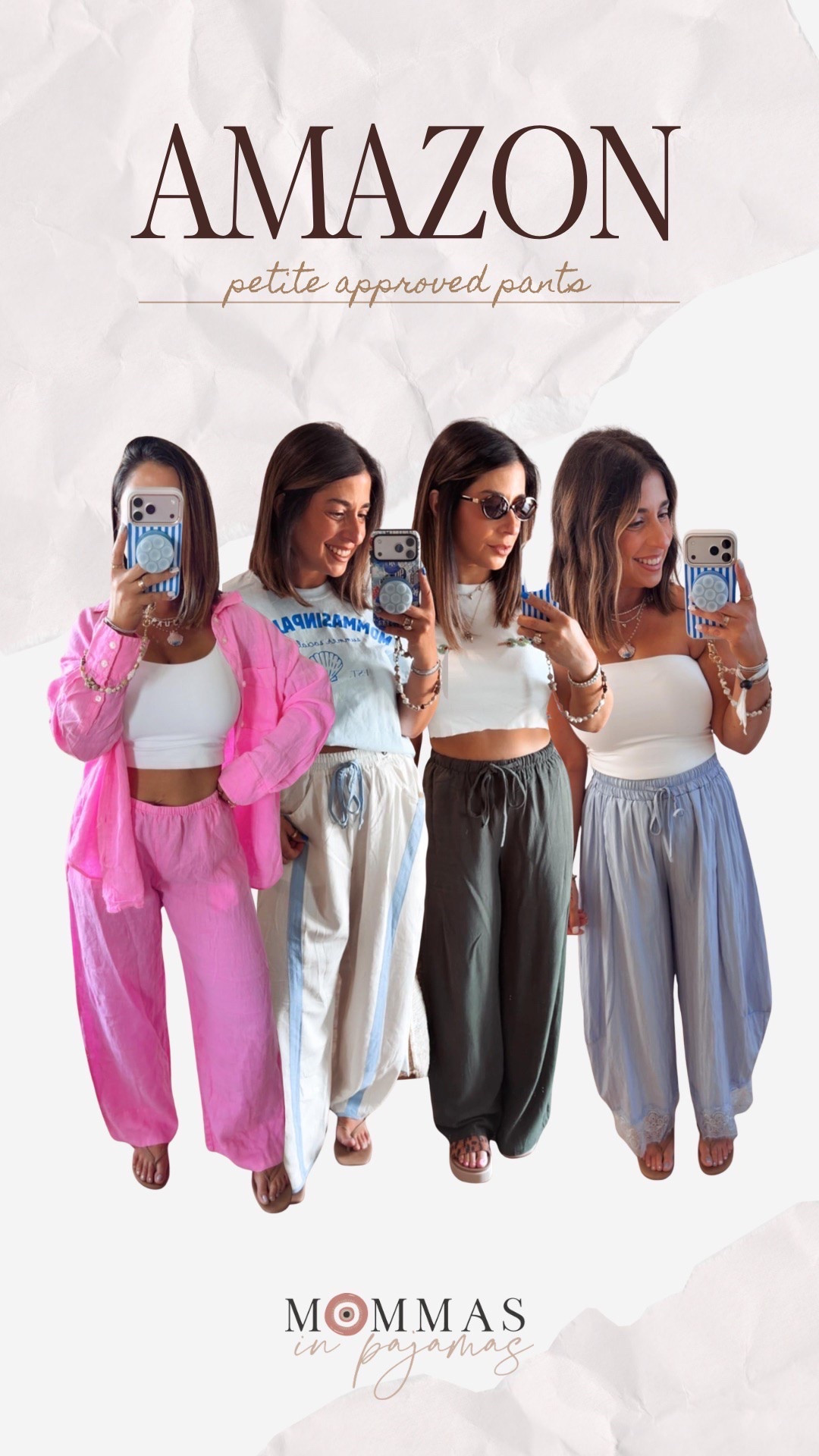 Petite friendly pants on Amazon that are on major sale right now for Amazon Prime Day. These are some of my favorite options when you don’t want to wear shorts and want to be comfortable when it’s hot out. 
Linen pants, lace trim pants, wide leg pants

#LTKPetite #LTKMidsize #LTKSaleAlert