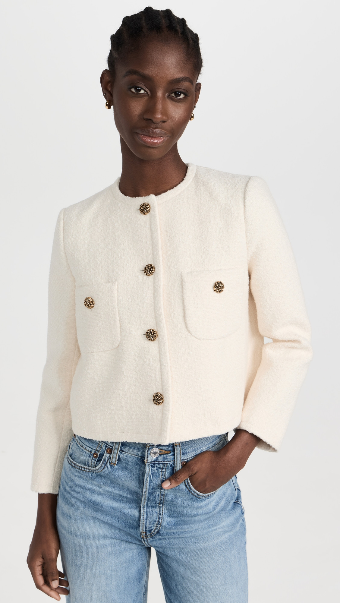 ba & sh Meredith Jacket Ecru 2 | Shopbop
