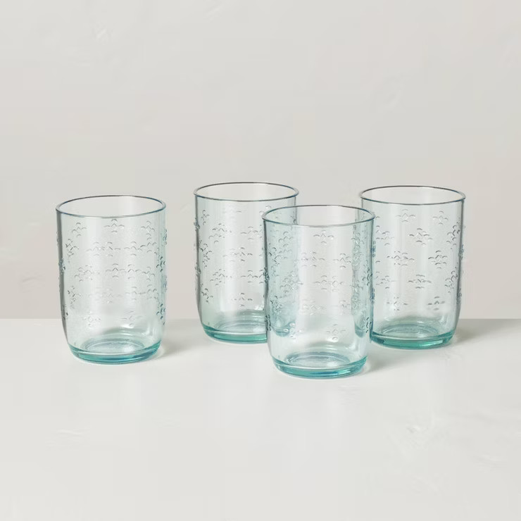 Tritan Plastic Textured Tumblers Clear Green - Hearth & Hand™ with Magnolia | Target