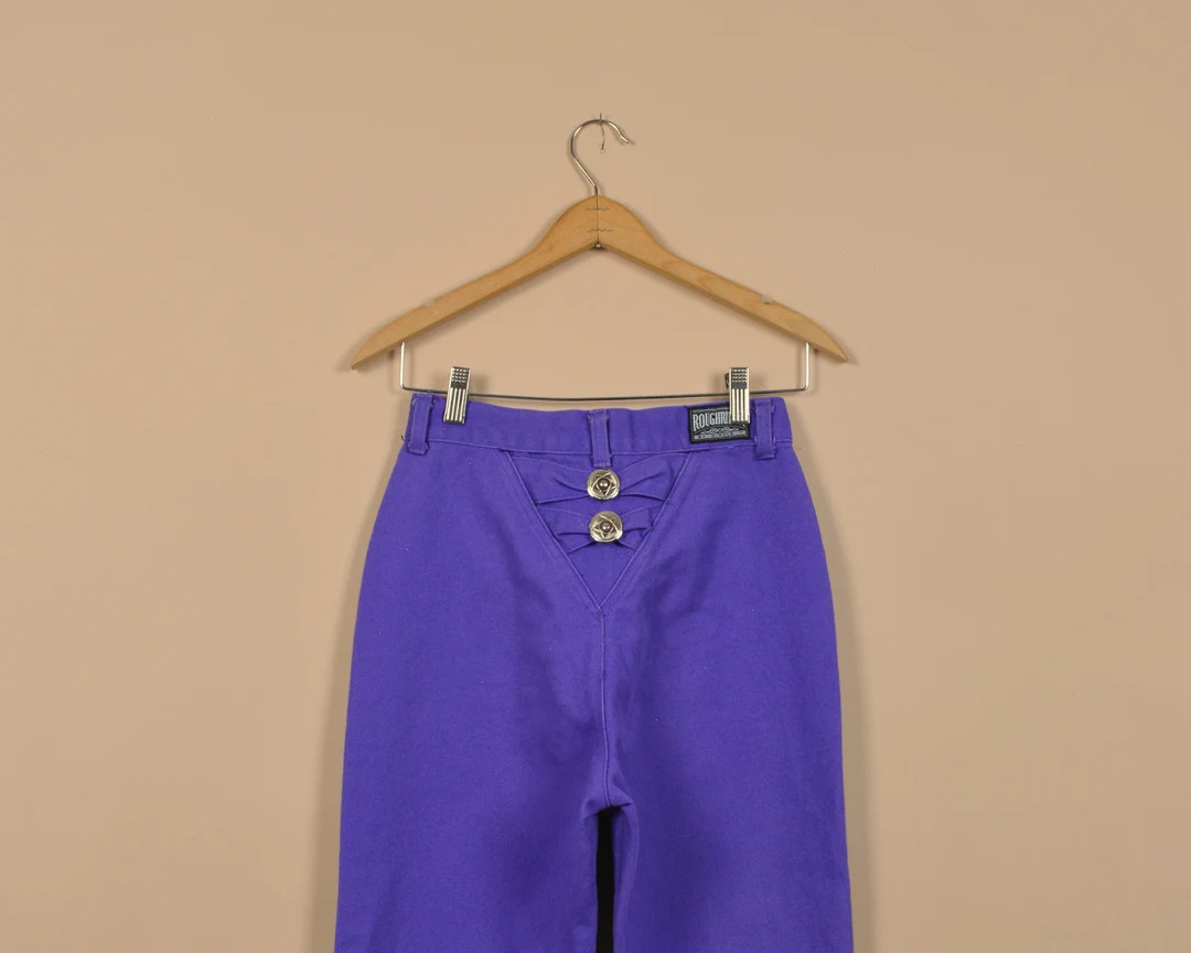 Roughrider Size 25 Vintage Purple Western Denim Jeans | Etsy (US)