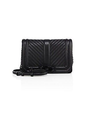 Rebecca Minkoff - Small Love Chevron Quilted Leather Crossbody Bag | Saks Fifth Avenue