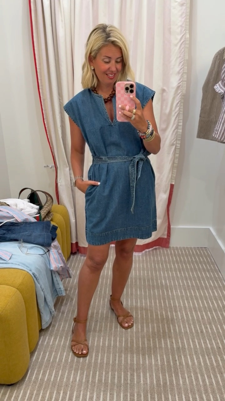 Yall know how much we love a denim dress!! We literally wear them year round. Endless styling possibilities with this one! ￼
Dress - xs (size down if between)
Sandals - 8 tts

 *Use my code Catherine20 at A+B
 *Use code Mixandmatchmadness at Loopy

#LTKdayinmylife #LTKmomlife #LTKTravel