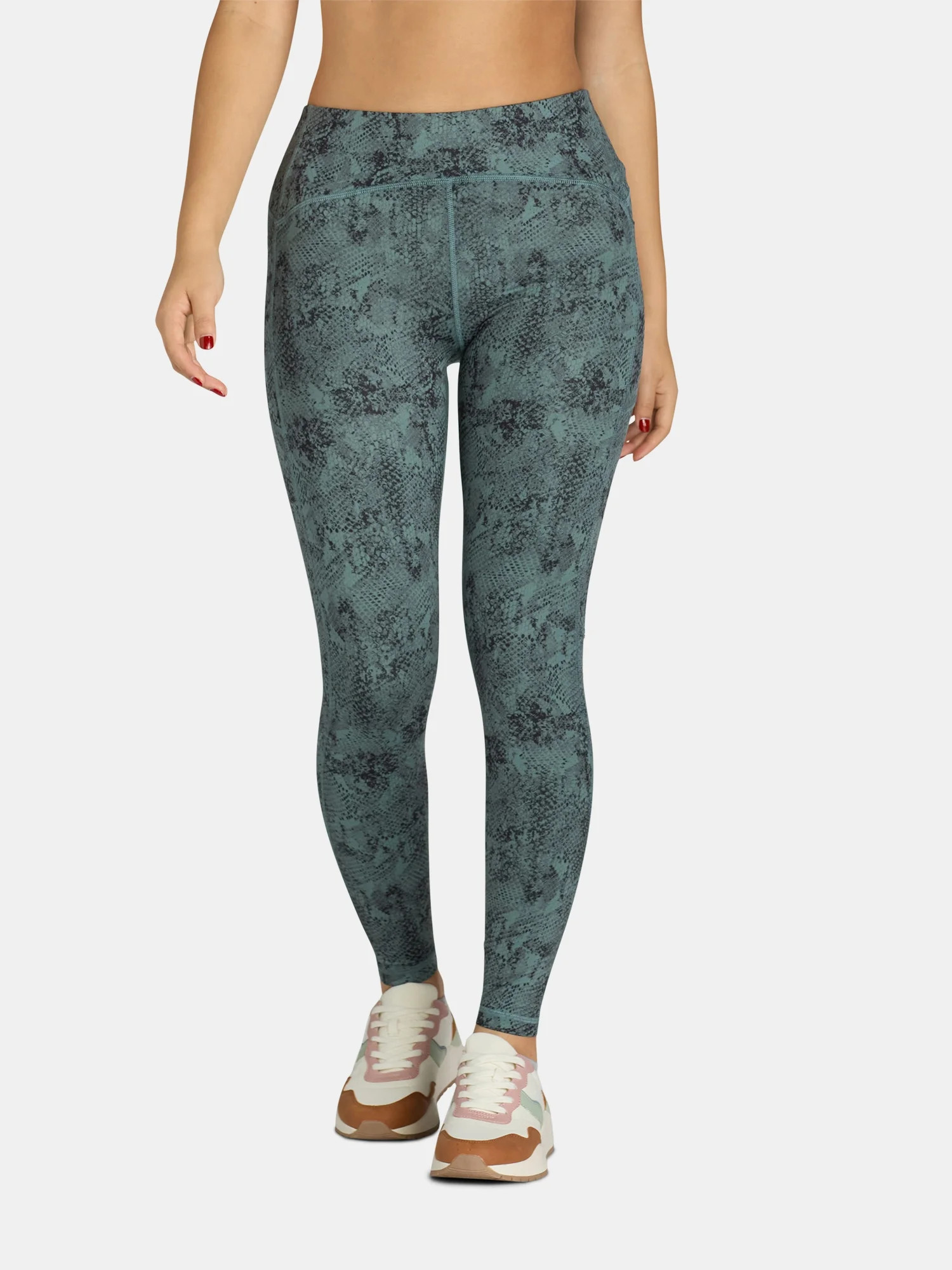 Avia Women's Snake Print Leggings with Side Pockets, Sizes XS-XXXL | Walmart (US)