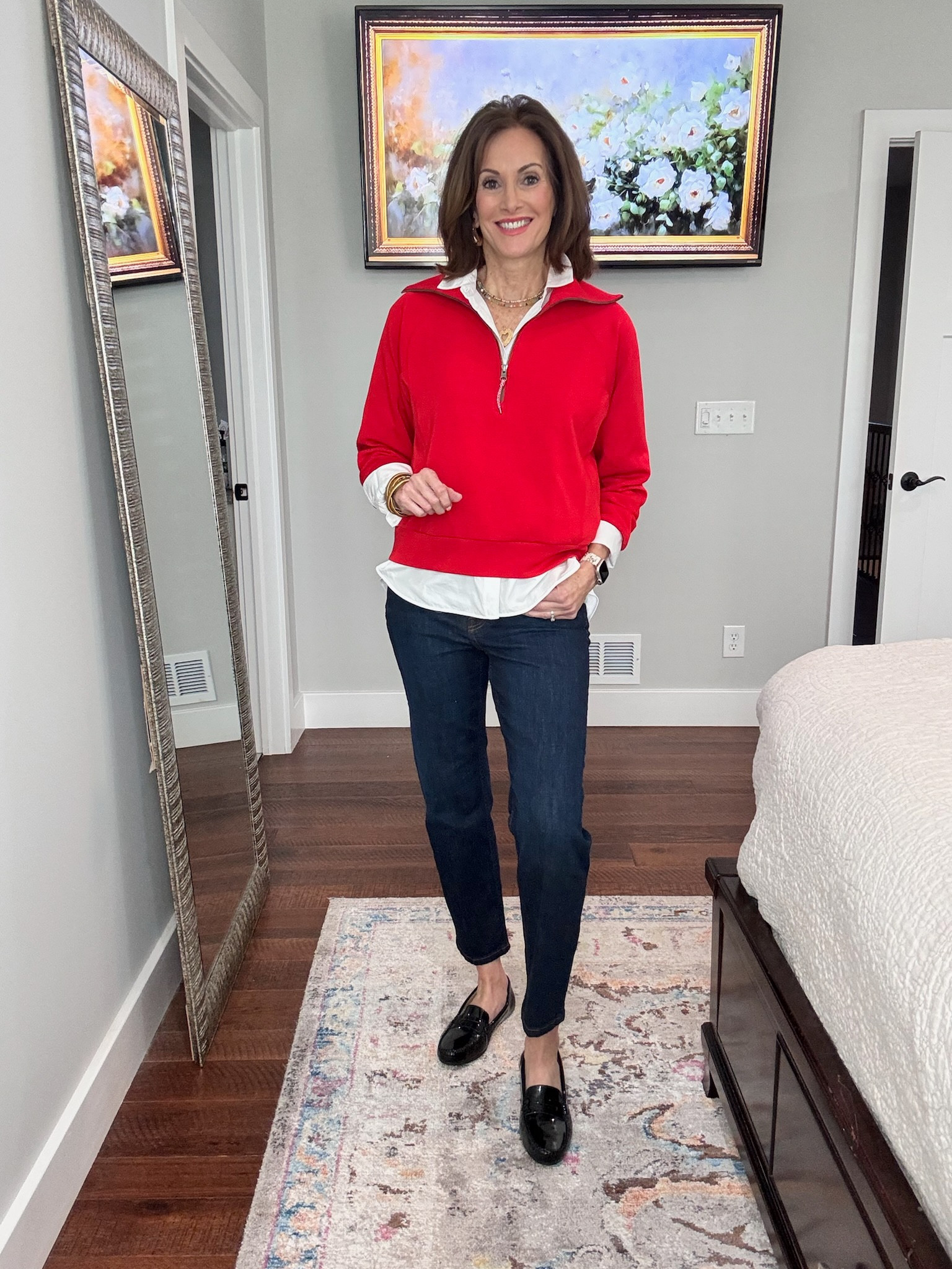 Cute & casual outfit inspo! Loving this top from spanx! ❤️

Outfit inspo - Style tips - Casual outfit - Denim jeans - Spanx top - Casual workwear 

#LTKStyleTip #LTKSeasonal #LTKOver40