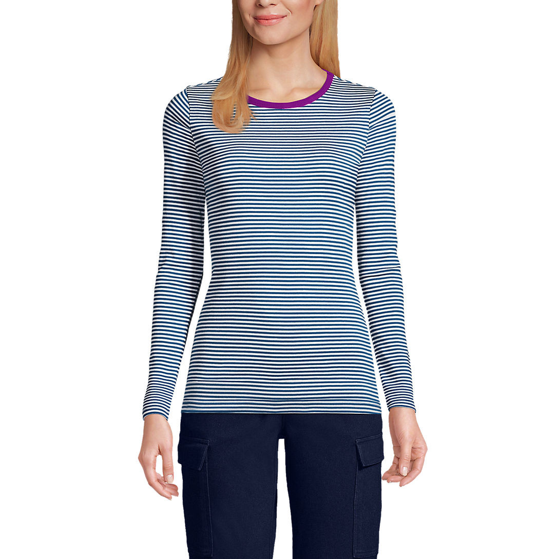 Women's Cotton Rib T-shirt | Lands' End (US)