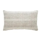 Better Homes & Gardens 14" x 24" Beige Chunky Woven Plaid Decorative Pillow | Walmart (US)