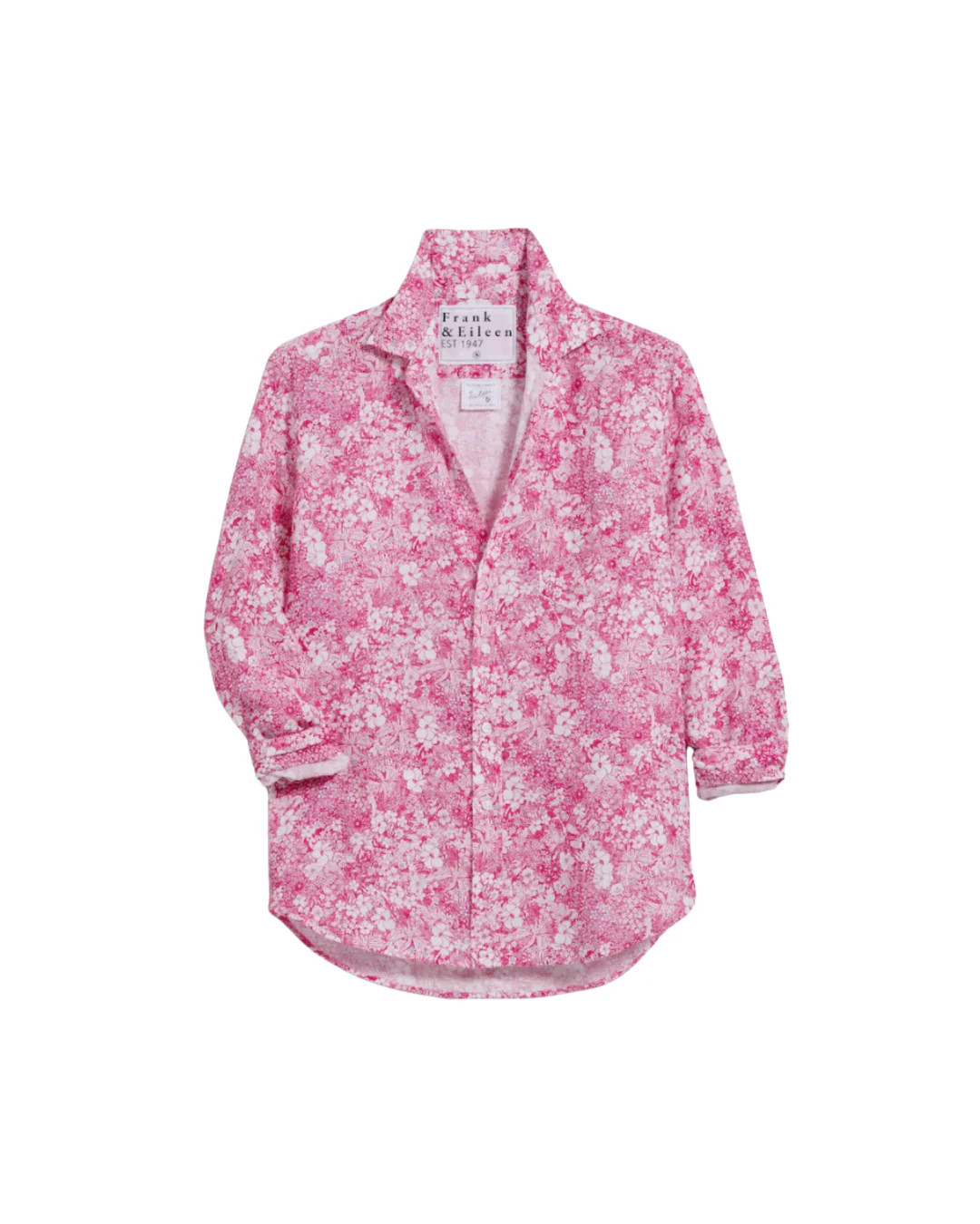 EILEEN RELAXED BUTTON-UP SHIRT PINK FLORAL / XL | FEBE Clothing