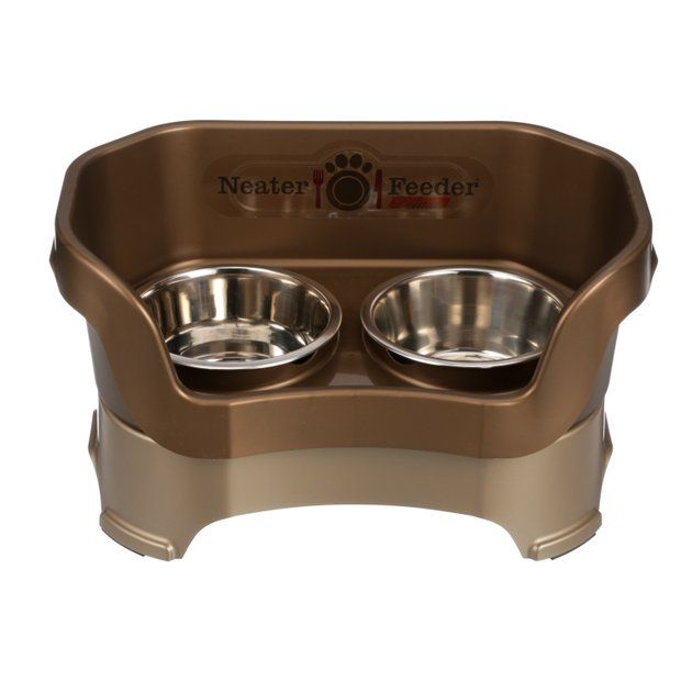 Neater Pets Neater Feeder Deluxe Elevated & Mess-Proof Dog Bowls, Bronze, 7-cup & 9-cup | Chewy.com